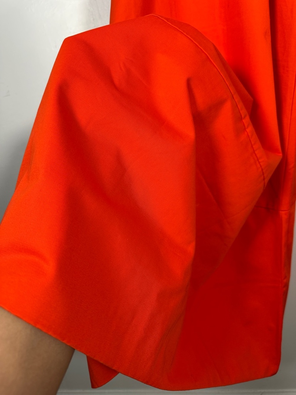 Bird & Knoll Orange Maxi Dress Sleeveless A-Line Minimalist Size L Flowy Chic - Picture 10 of 14